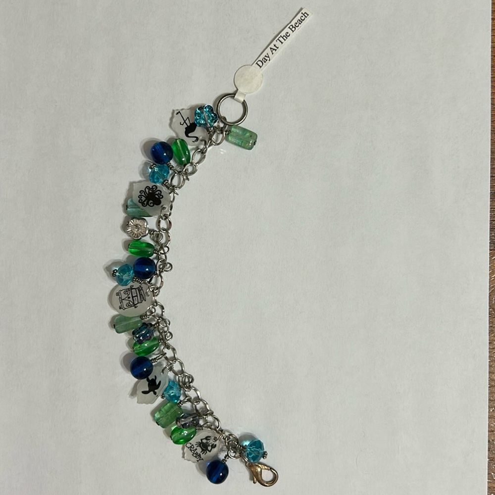 Day at the beach themed bracelet